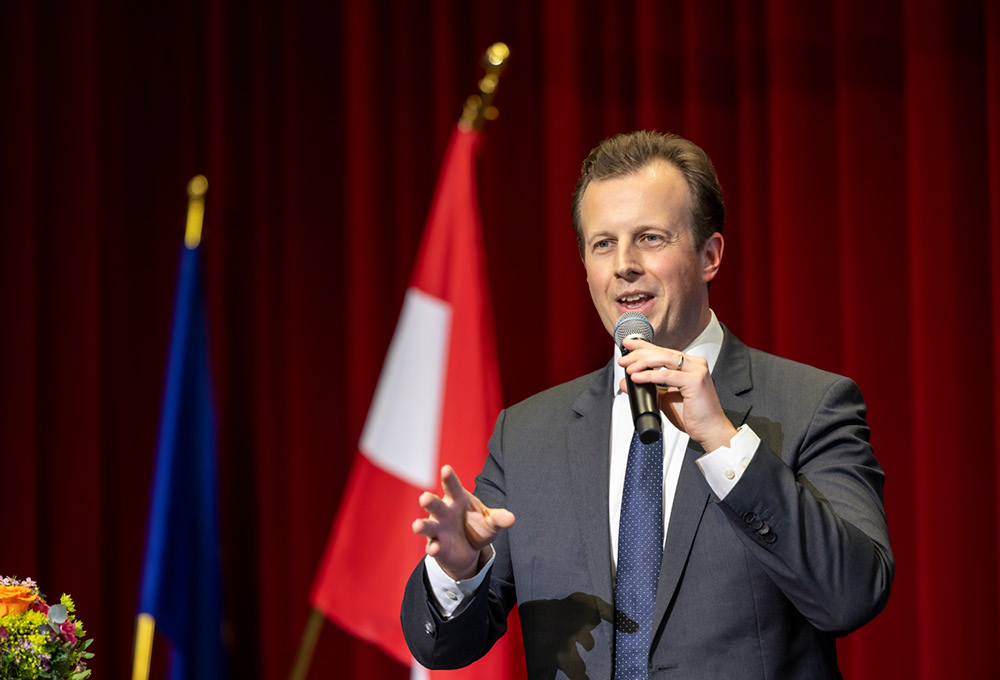 Auch Landesrat Karlheinz Kornhäusl gratulierte zum Jubiläum