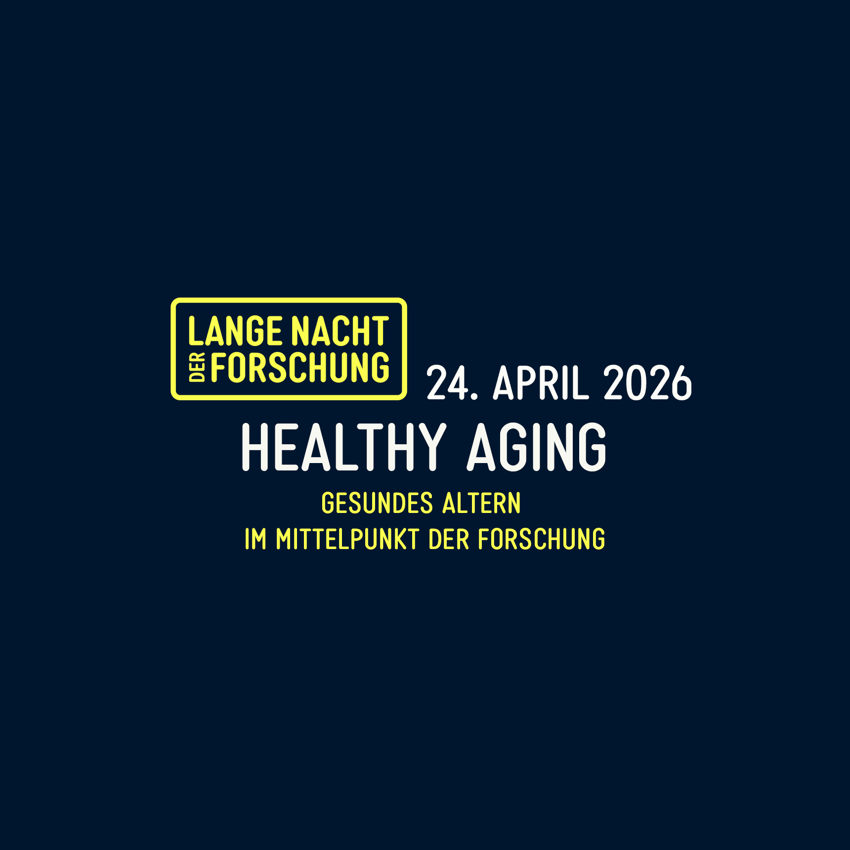 Lange Nacht der Forschung 2026