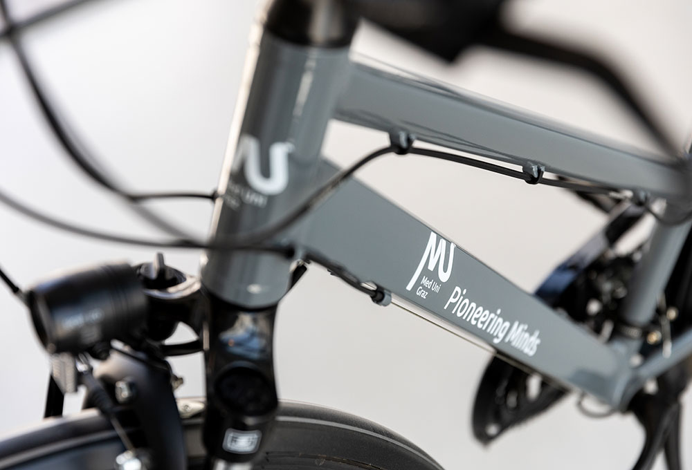 Fahrrad im Med Uni-Design - Med Uni Graz/Monika Wittmann