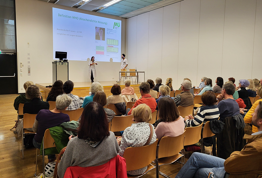 Publikumsveranstaltung "Gesunde Knochen - Stark durchs Leben".